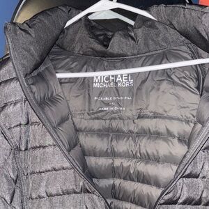 Michael Kors Women's Gray Puffer Jacket